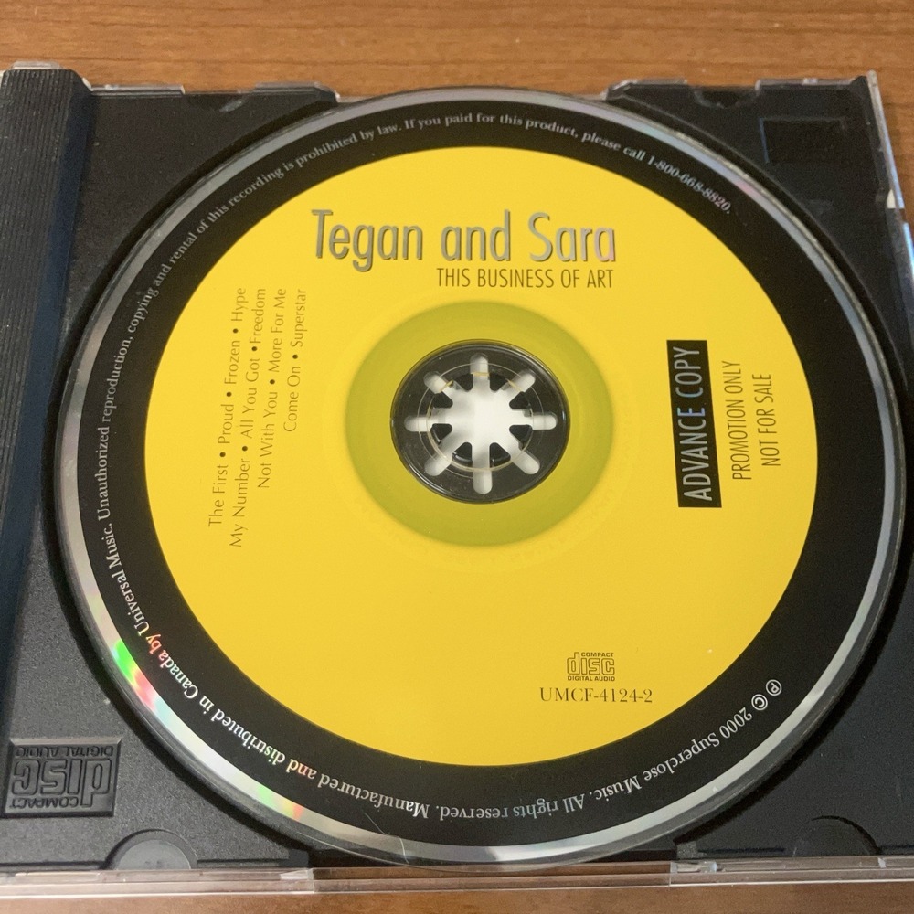RARE Tegan and Sara This Business of Art —Promotional Album Advance (2000) - Picture 3 of 5